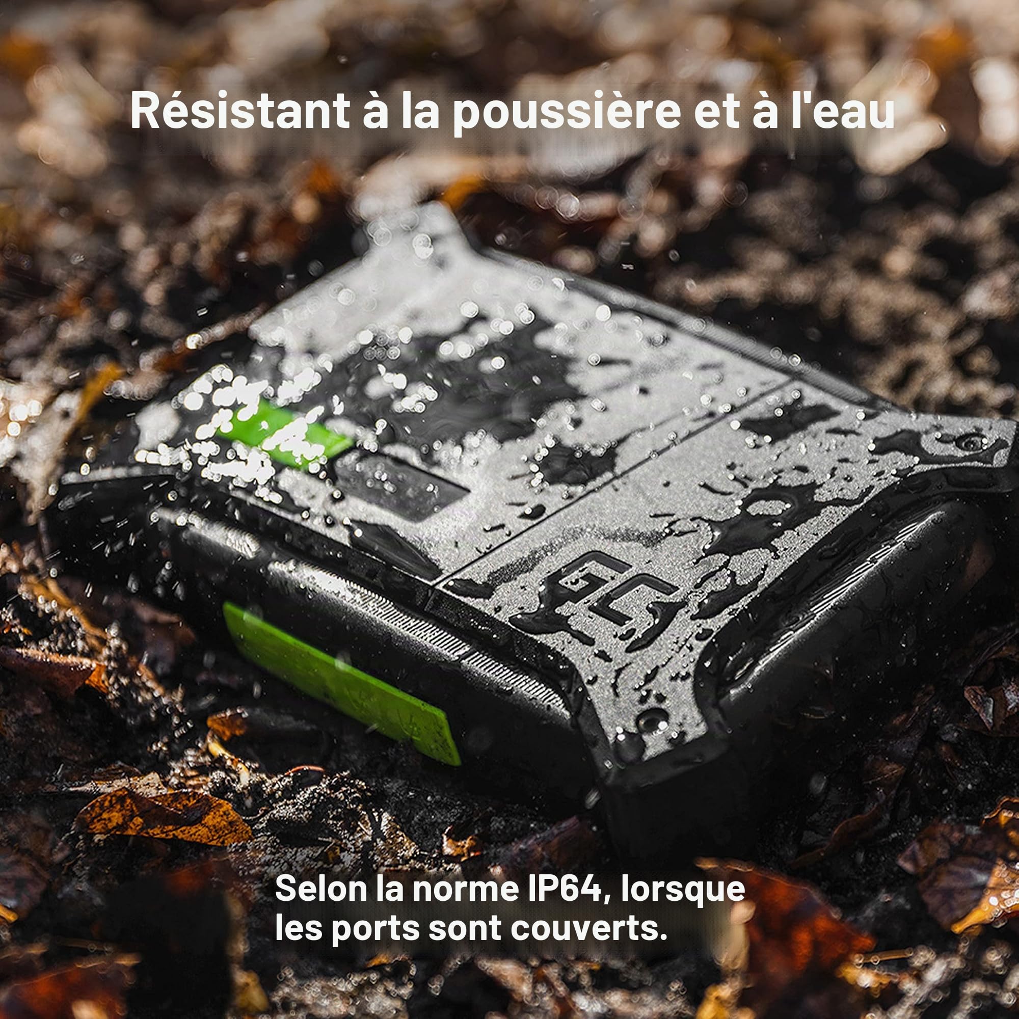 Green Cell PowerBoost Booster de Batterie Lithium 12V 16000mAh 2000A pour Moteurs 8L Essence 6L Diesel Portable Jump Starter Démarrage de Voiture Câbles de Démarrage Chargeur