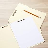 Vista 7 de Yaxa Basics Carpetas de archivos Manila con sujetadores para archivos organizados, tamaño carta, beige, paquete de 50