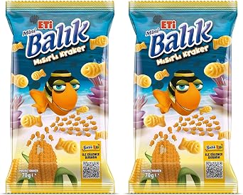 Meat Fish Mini Corn Cracker 70g 2 pack