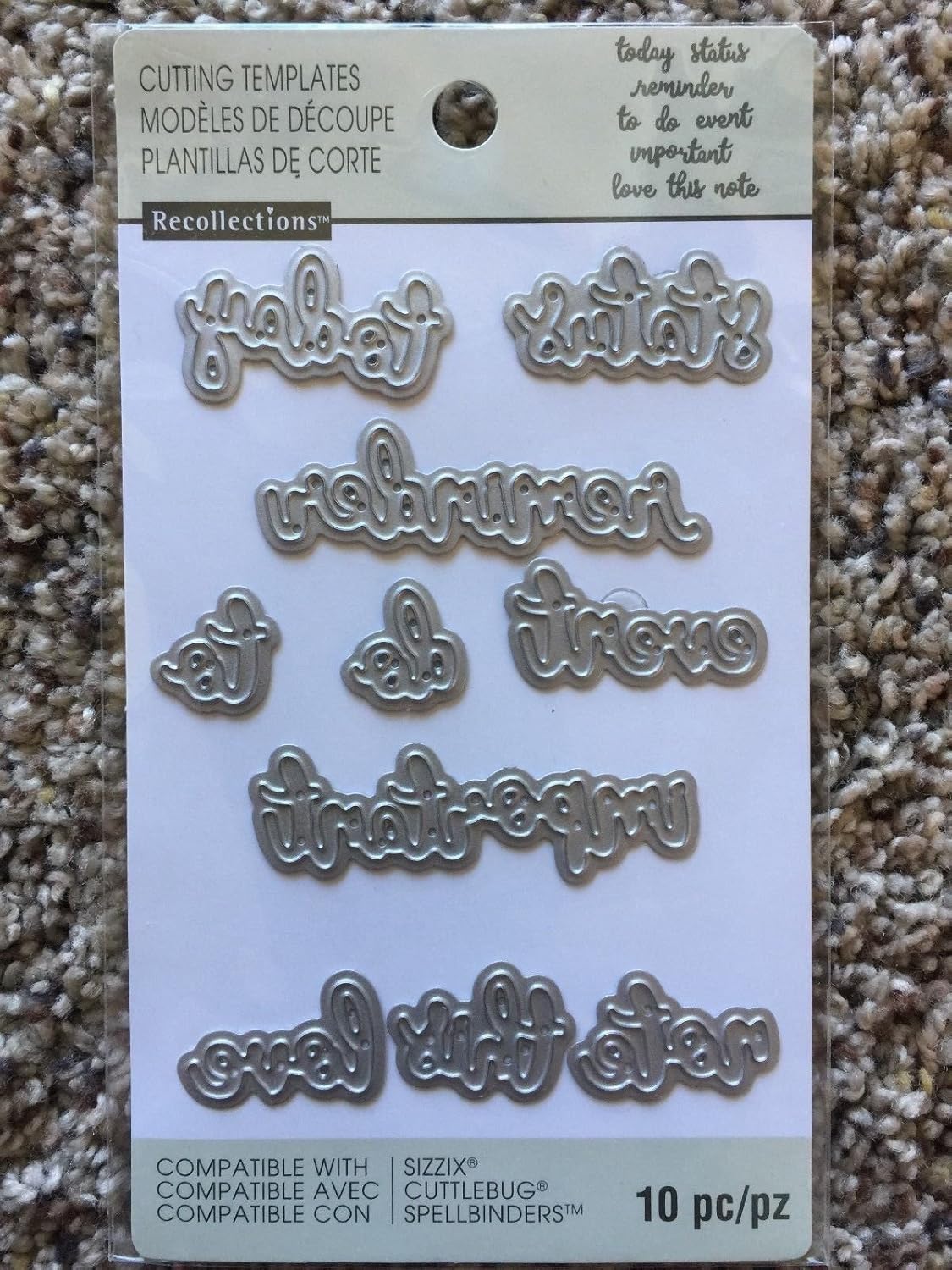 Recollections Cutting Dies 542691 Planner Notes (10 Cutting Dies