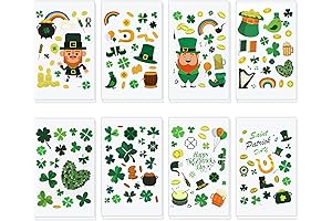 16 Sheets St. Patrick's Day Stickers for Kids, Embellish Your Celebrations with...