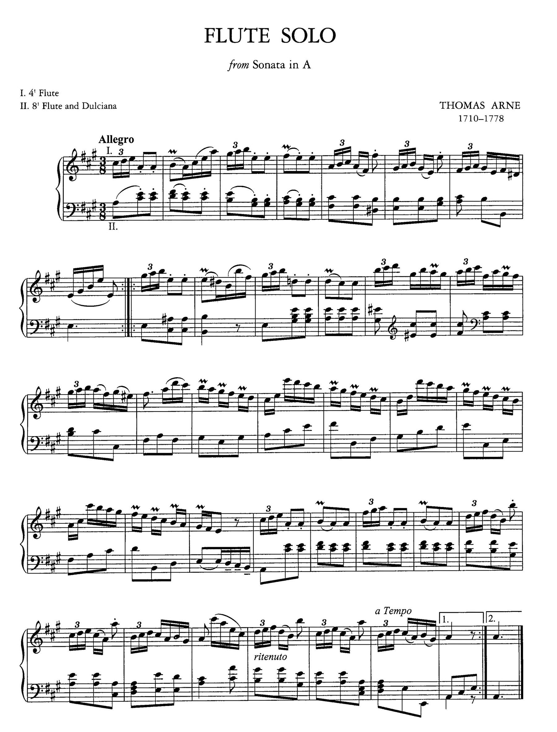 A Treasury Of Organ Music f Manuals Only 46 Works.