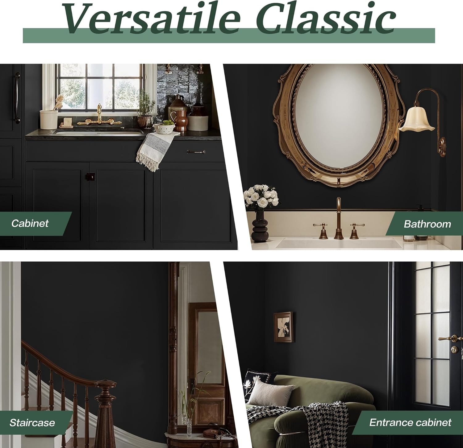 Dimoon 82.6''x17.7'' Peel and Stick Wallpaper Black Contact Paper for New Environmentally Friendly Materials Thickening Upgrade Embossed Renter Friendly Wall Paper Modern Vinyl Wrap Countertop Bedroom