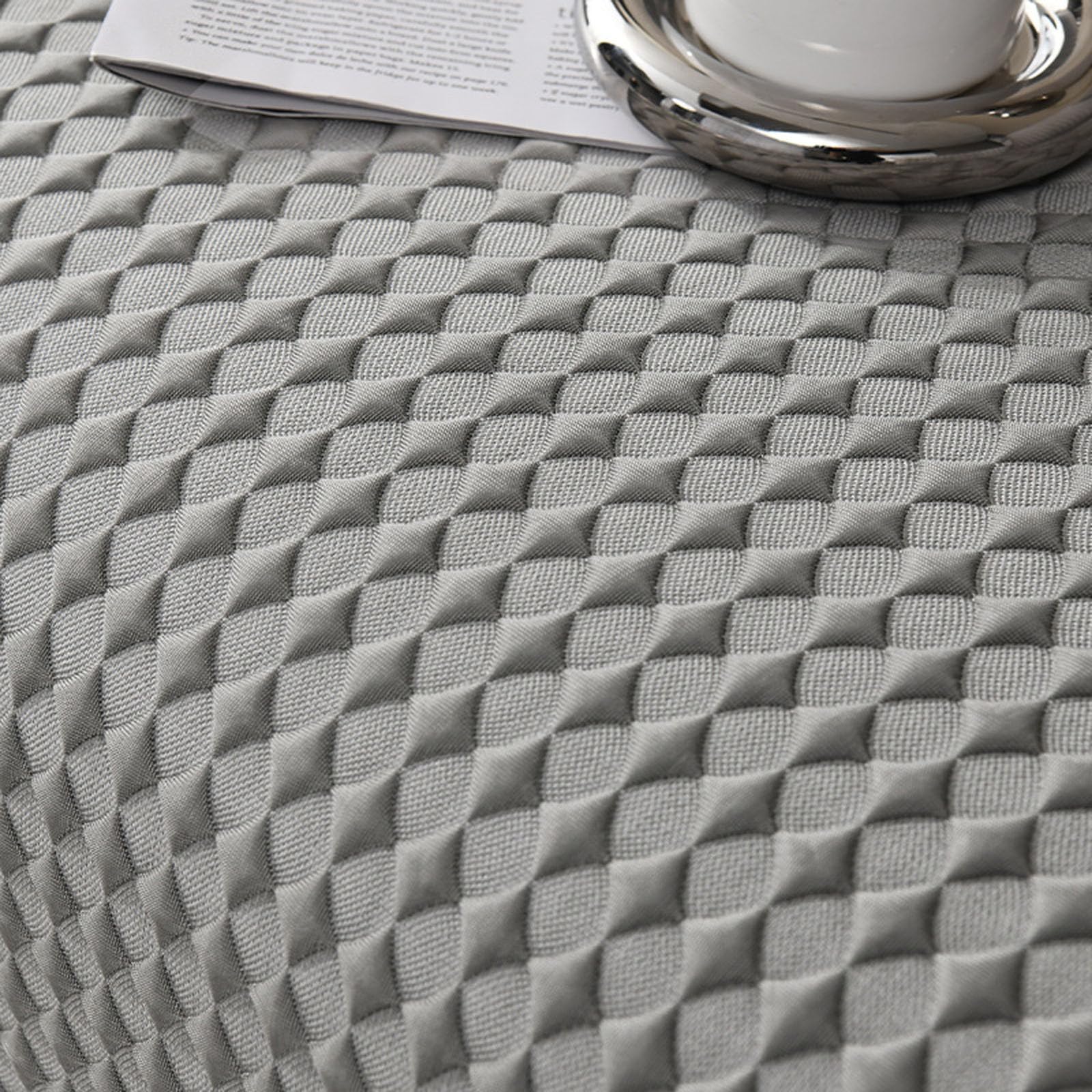 Generisch Kühlende Sofabezug,Couch Überzug Sofaläufer Sofaschoner rutschfest Dekorativer Überwurf Kissenschutz für Wohnzimmer Sofadecken für Sitzfläche,Grey,110x210cm
