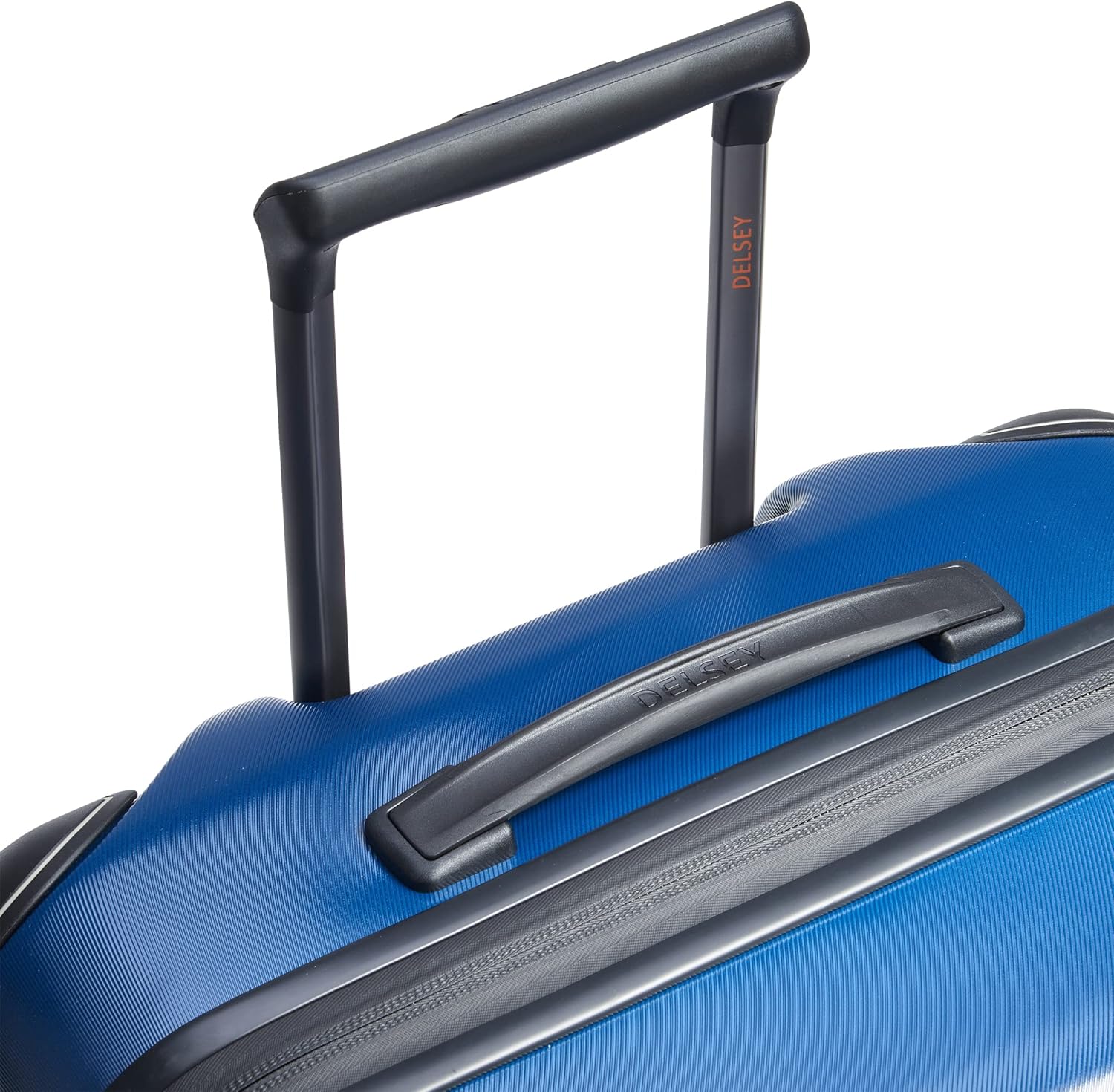 DELSEY PARIS Cactus Hardside Luggage with Spinner Wheels, White/Blue, Checked-Medium 24 Inch