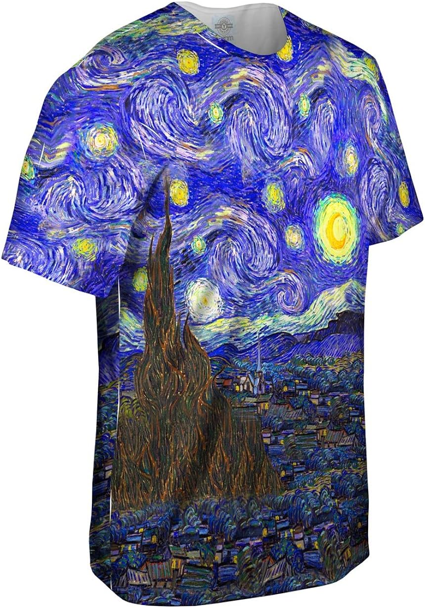 Miniatura 3 de ArtsyClothingCo- Vincent van Gogh - "La noche estrellada" - Camiseta para hombre