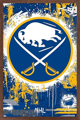 Trends International NHL Buffalo Sabres - Póster de pared con logotipo Maximalist 23