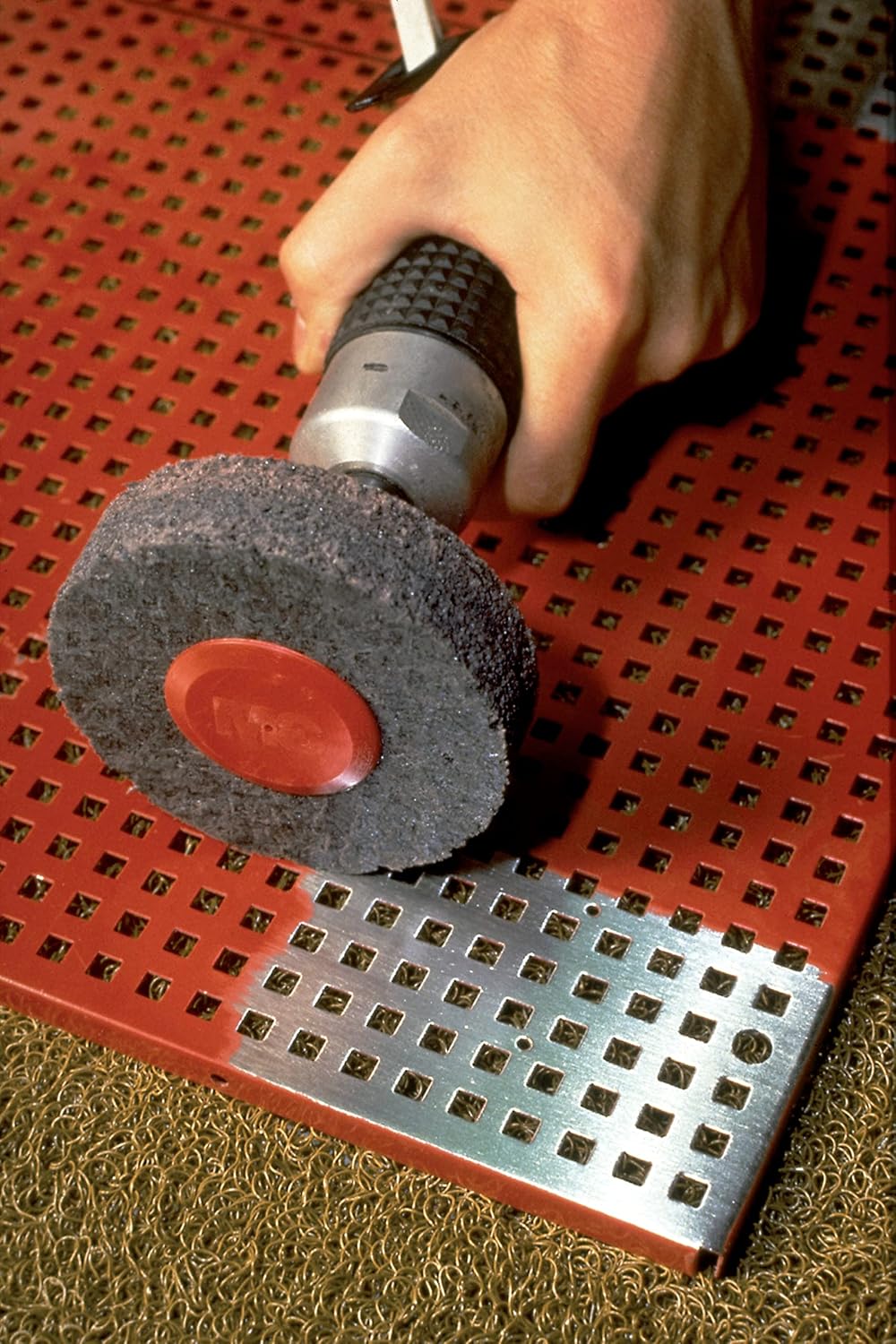 Scotch-Brite Clean and Strip Unitized Wheel, CS-UW, 7S Extra Coarse, 6 in x 1 in x 1/2 in, 2 ea/Case