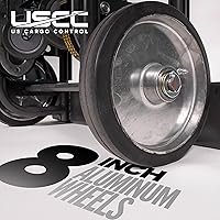 Vista 4 de US Cargo Control Carretilla de electrodomésticos resistente con escalador de escaleras y ruedas de retroceso, capacidad de 1,200 libras, camión