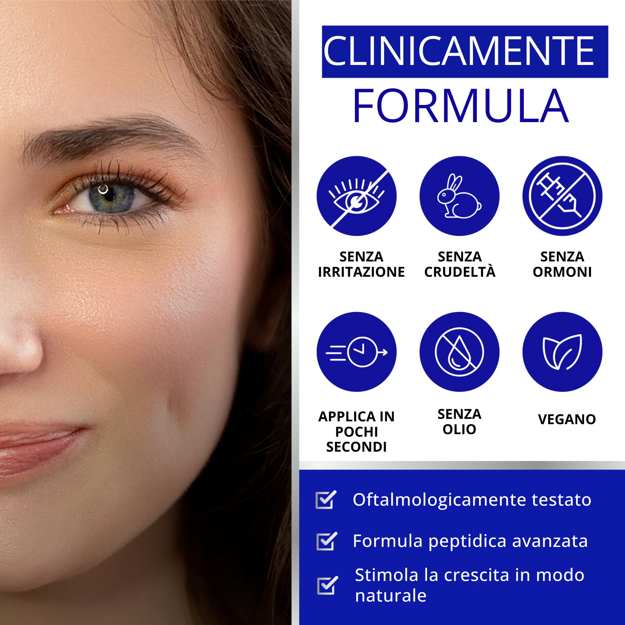 SIERO SOPRACCIGLIA RICRESCITA RAPIDA per Sopracciglia Perfette Donna e Uomo - con Péptidi Attivi e Acido Ialuronico - Risultati in 8 Settimane - Brow Serum di DERMAWORKS