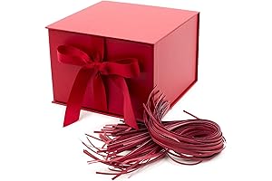 Hallmark Red Gift Box with Lid - 7 Inches - Perfect for...