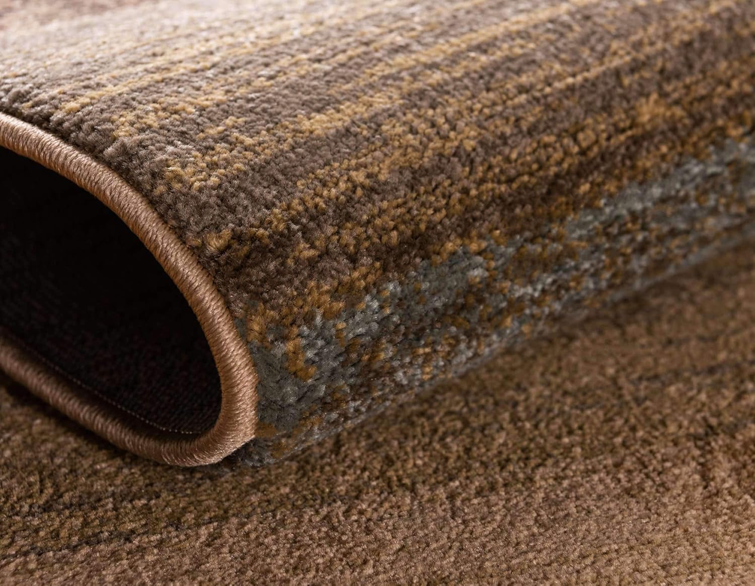Unique Loom Fars Collection Area Rug - Manila (9' x 12' 2" Rectangle, Multi/ Light Brown)