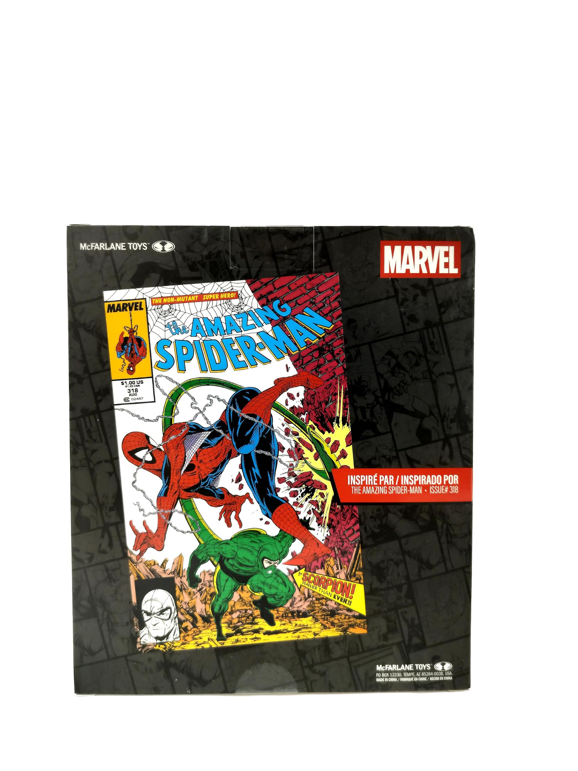 McFarlane Marvel Collection Estatua 1/10 Spider-Man (Amazing Spider-Man #318) (Line Art) (Gold Label)