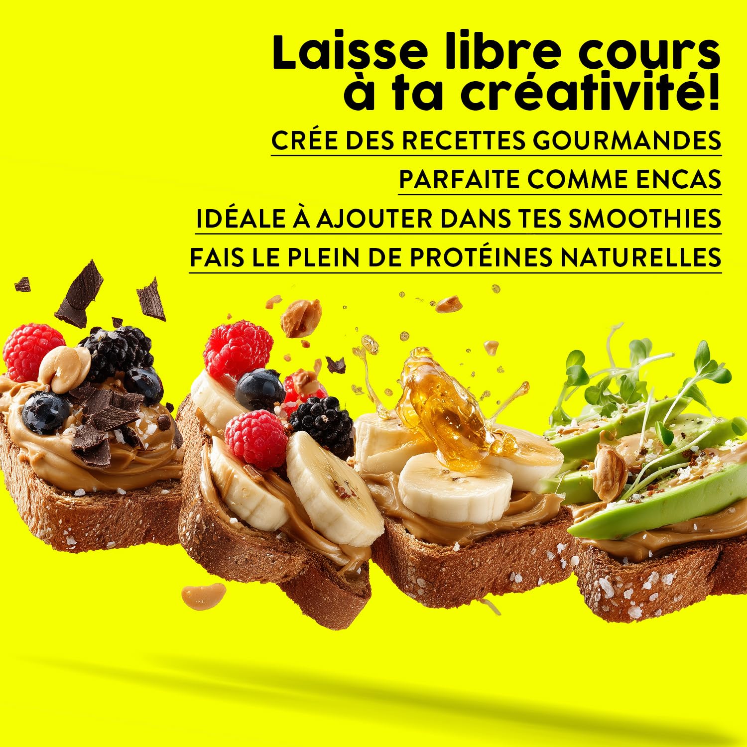 Beurre De Cacahuète Protéine Sans Sucre Crunchy, 1kg Peanut Butter, Beurre d Arachide 100% Naturel Sans Huile De Palme Dégraissé, Pate A Tartiner Protéinée