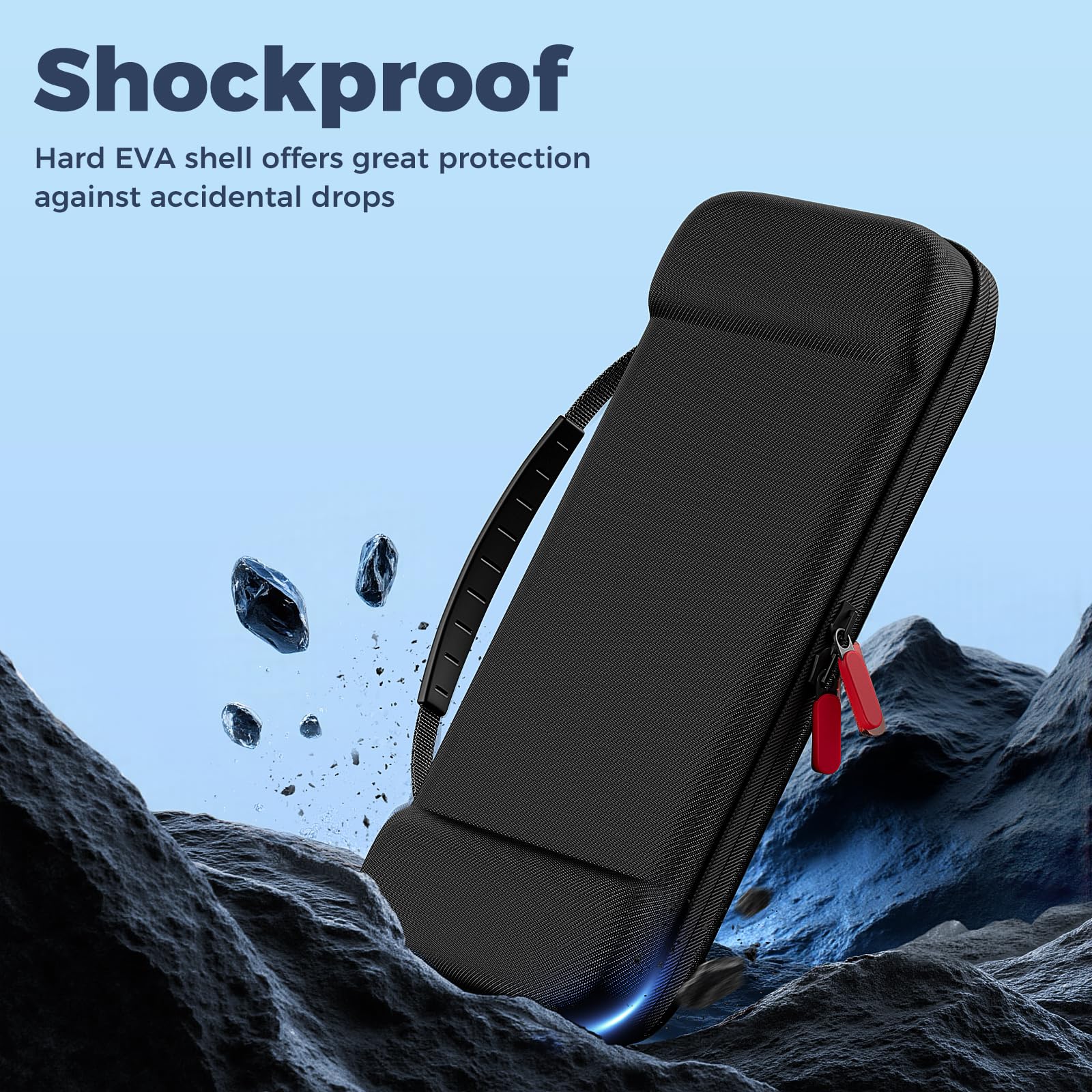 ProCase Borsa per Console Custodia per Nintendo Switch 2 2025 con 24 Slot per Schede di Gioco, Custodia Protettiva Dura da Viaggio Portatile Adatta per Console e Accessori -Nero