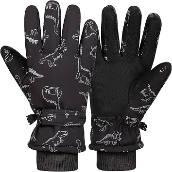Sea Zaela Waterproof Winter Gloves Kids Toddler Warm Snow Gloves Boys Girls
