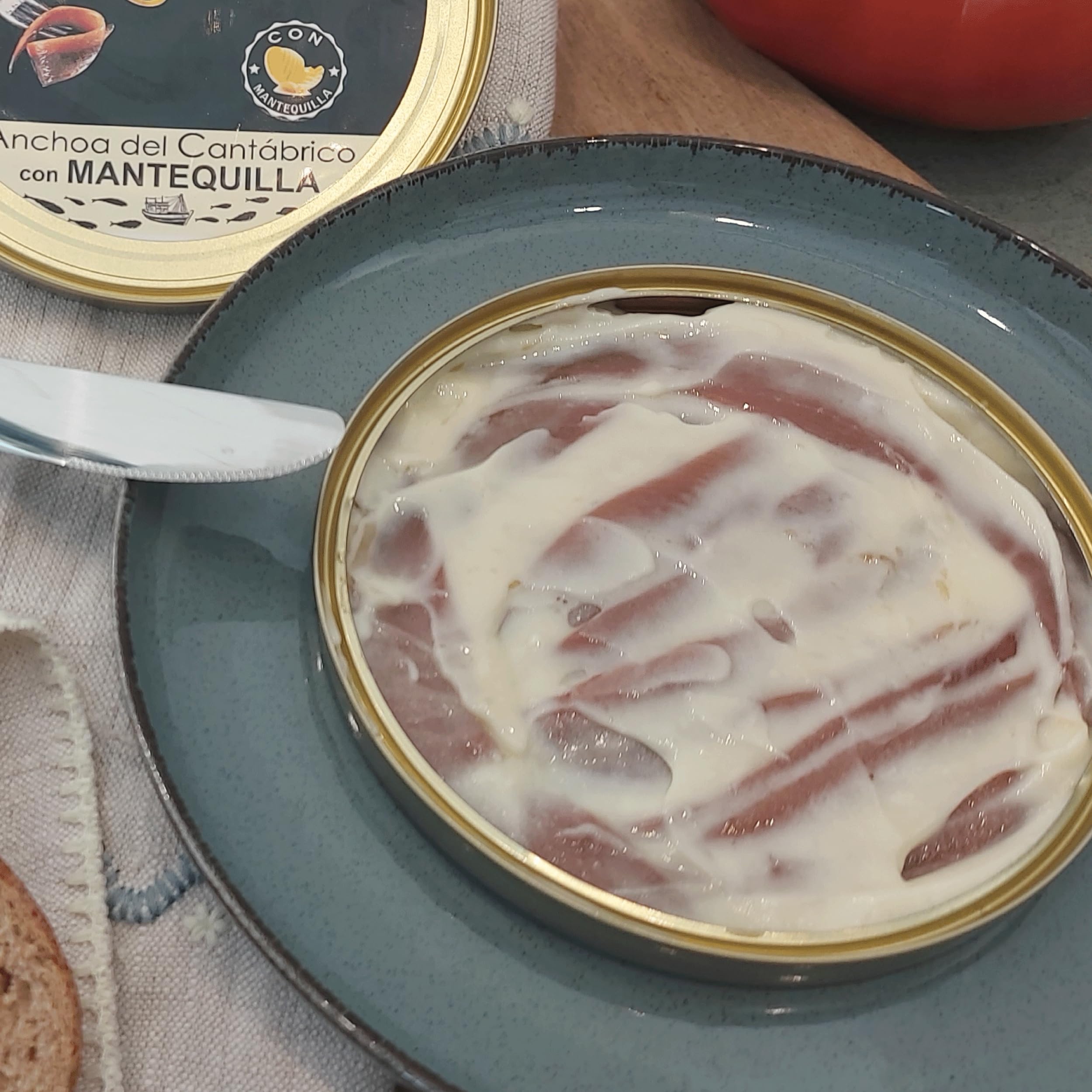 NALL DELICATESSEN (Pack 2 Latas) Anchoas del Cantábrico | Lata Anchoas XL 00 6 Filetes + Lata Anchoas XL con MANTEQUILLA 10 Filetes | Elaboración Artesanal