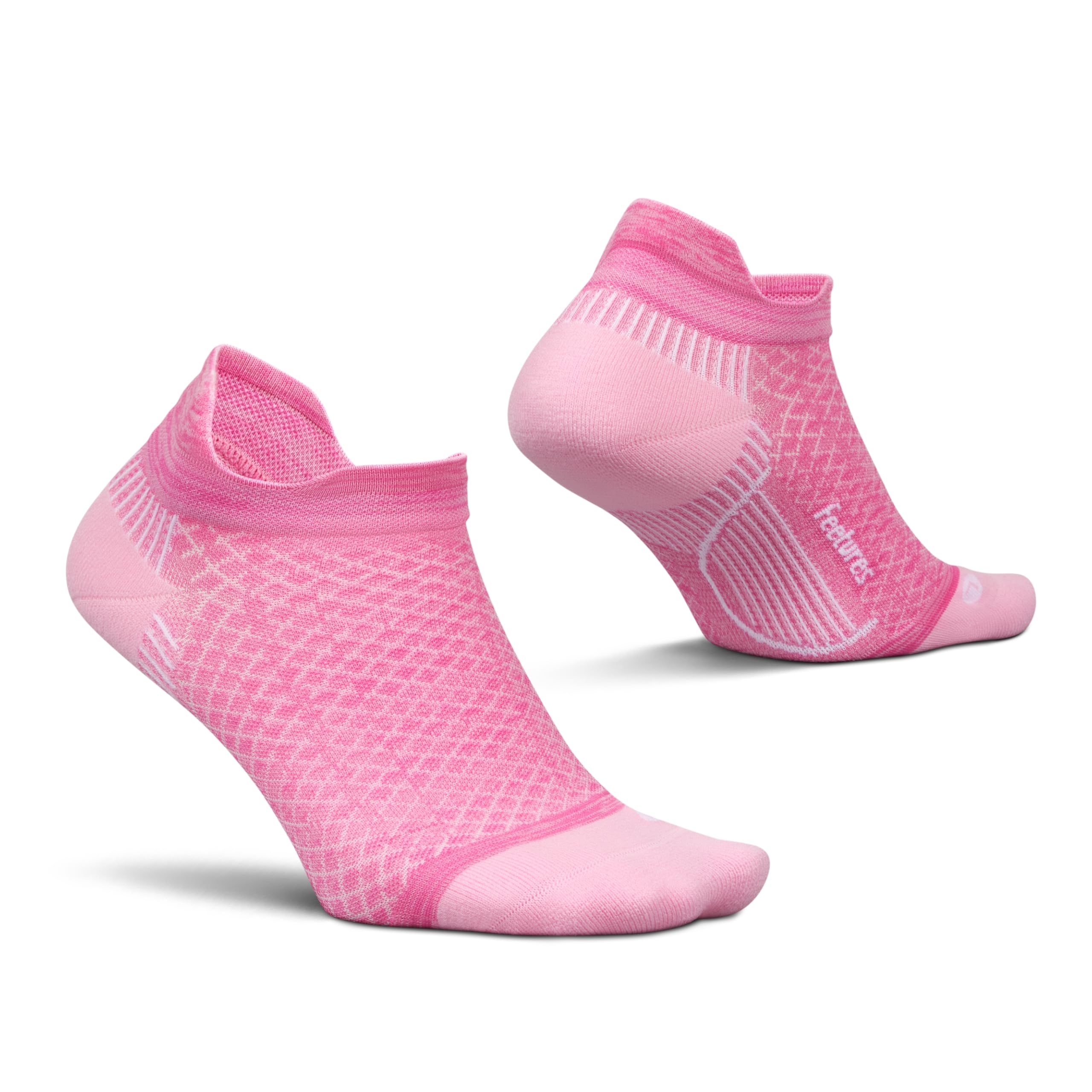 Feetures Plantar Fasciitis Relief Sock Light Cushion No Show Tab - Targeted Compression Sock for Women Men