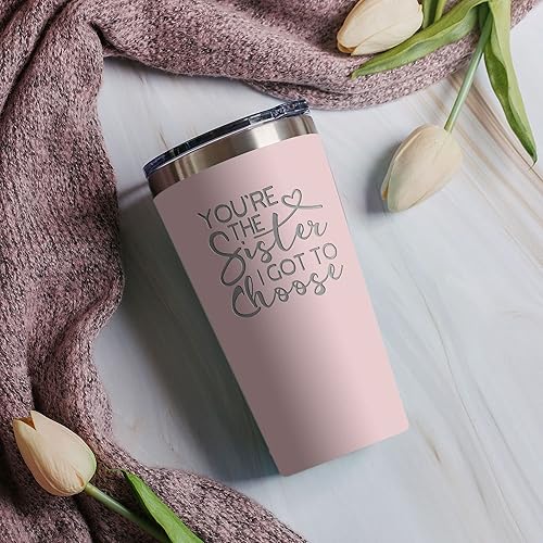 Miniatura 6 de Sodilly Vaso personalizado para mujer, bonito vaso de cumpleaños, tazas de BFF para mujeres, símbolo de amistad, vaso para hermana, recuerdo de