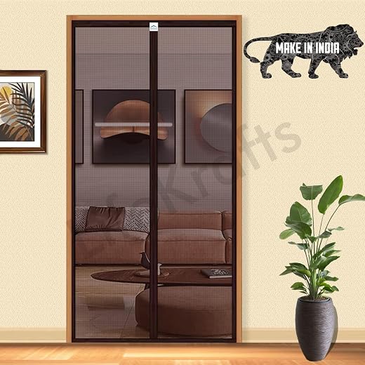 LifeKrafts Polyester Magnetic Mosquito Net for Door | Mosquito Curtain for All Door Types & Sizes | Auto-Closing Insect Screen to Keep Mosquito Out…