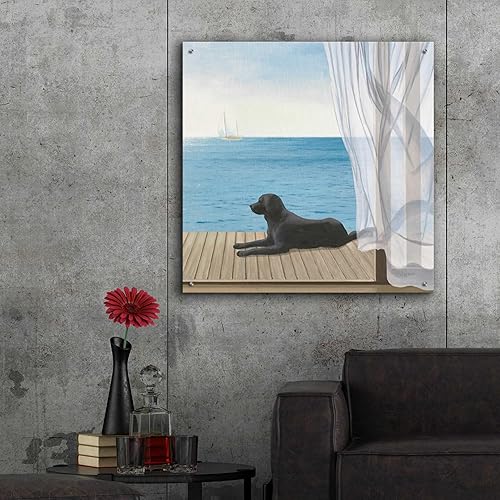 Miniatura 8 de Epic Art 'Blue Breeze III' de James Wiens, arte de pared de cristal acrílico, 36 x 36 pulgadas