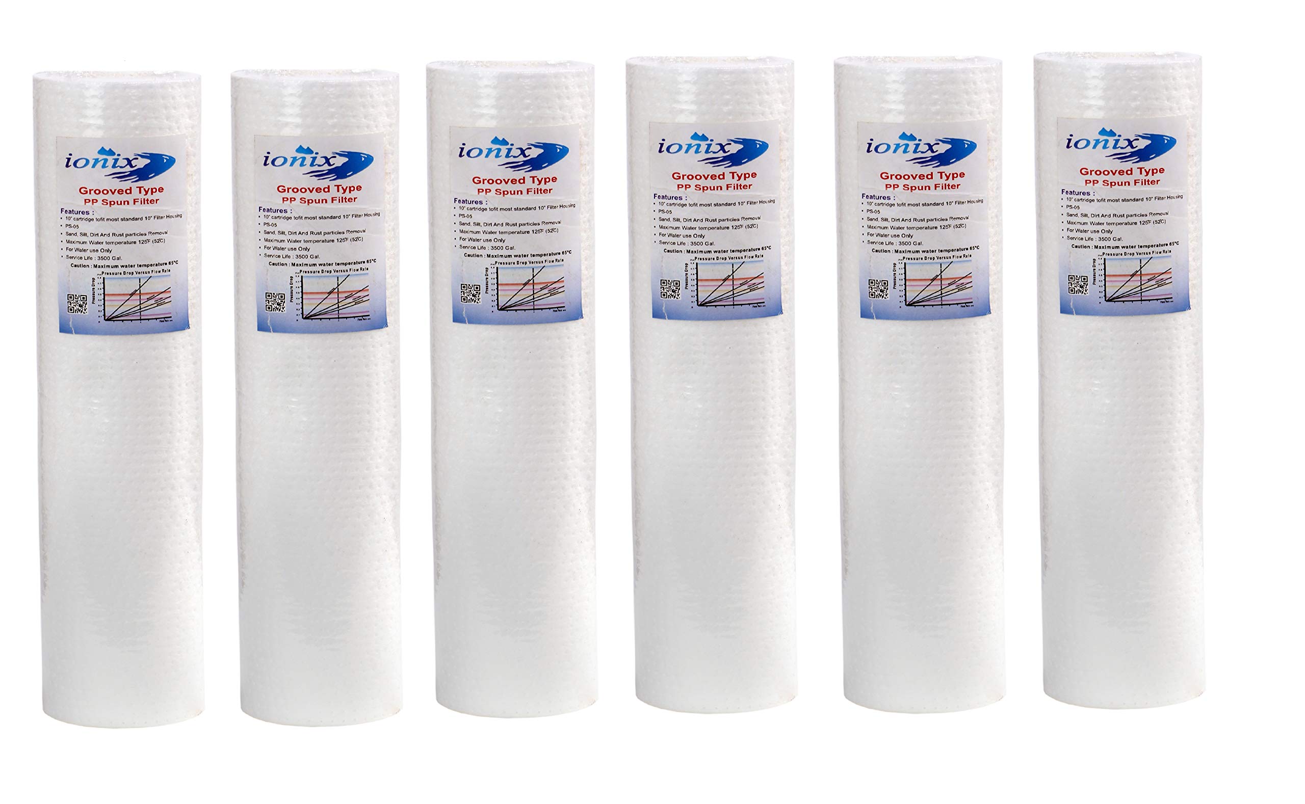 Grooved Type Spun Filter, Higher Shelf Life, Ultra Filteration Technology, Compatible with All Standard Size 10 inch pre Filters-image-12