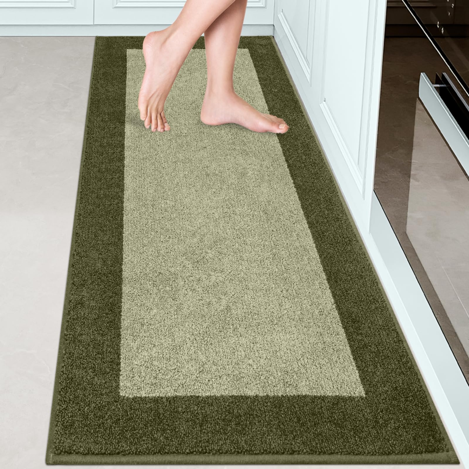 Kitchen Runner Rug 24" x 70" for Hallway, Floor, (Roll Packing)