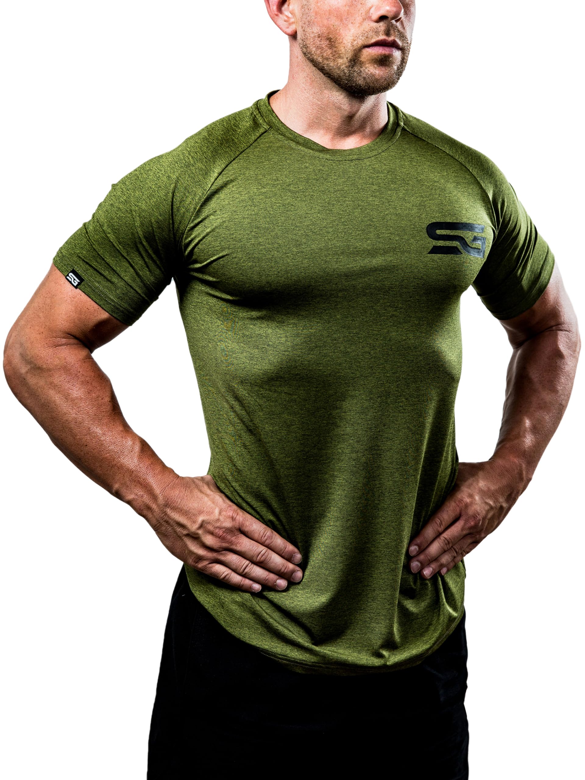 Satire Gym - Fitness Slim Fit T-Shirt aus Baumwolle für Herren - Eng