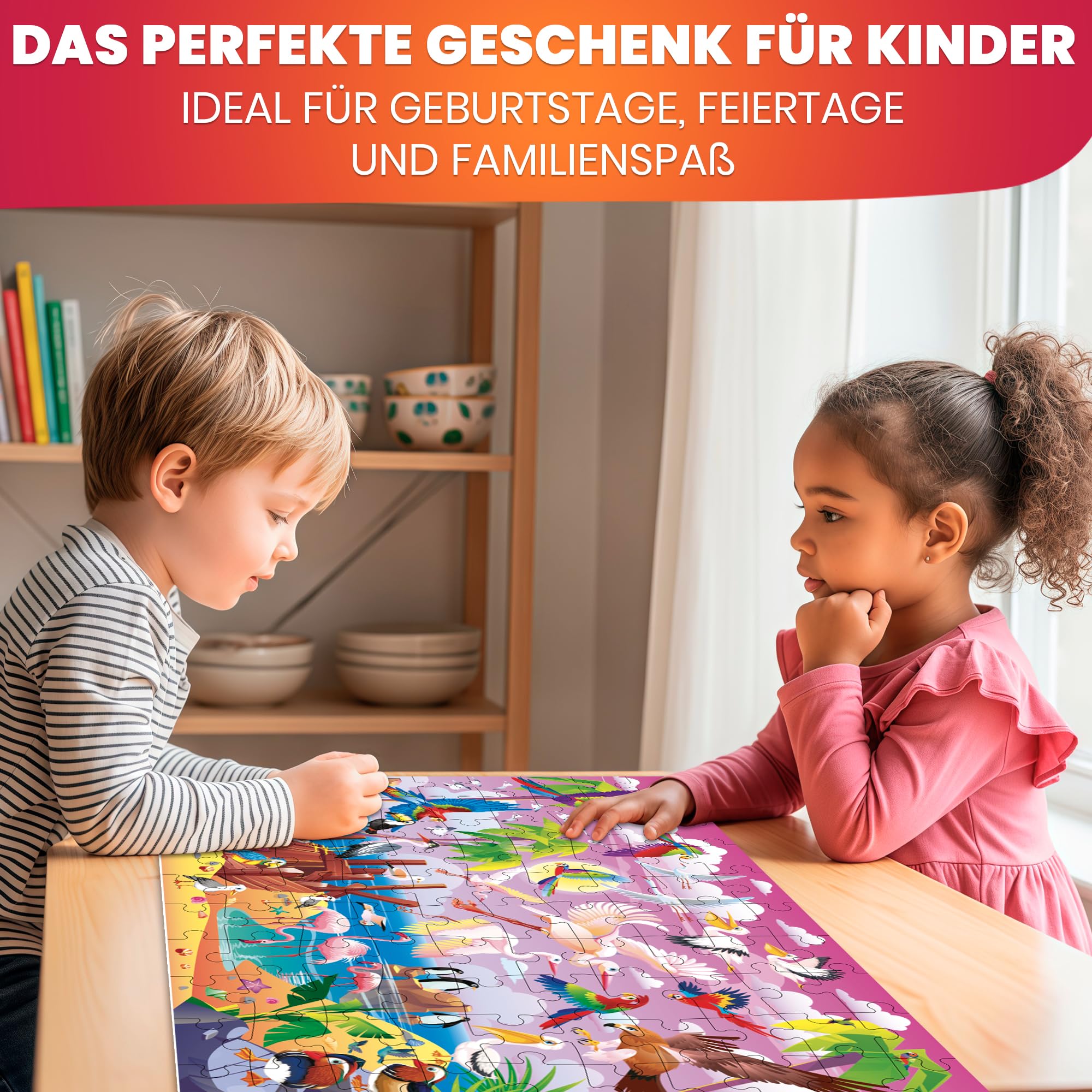 Puzzle ab 4 5 6 Jahre - 4 Set Puzzle 100 Teile von Quokka - Kinder Spiele ab 5-6 Jahre von Insekten Meeres- und Waldtieren – Geschenk für Jungen und Mädchen 7 8