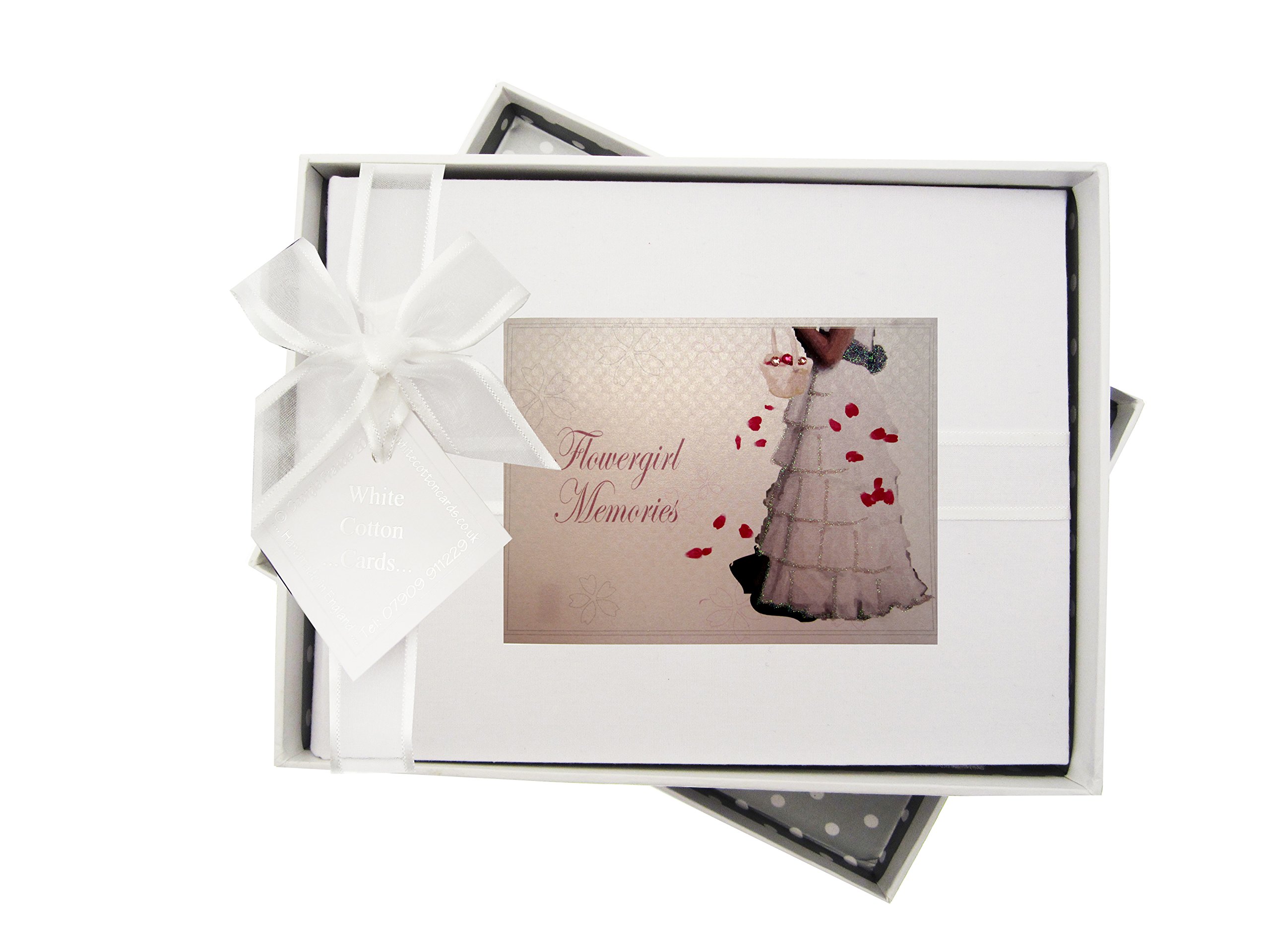White Cotton Cards Daughter and Son-in-Law Wedding Day Medium Album Top Hat/Shoe