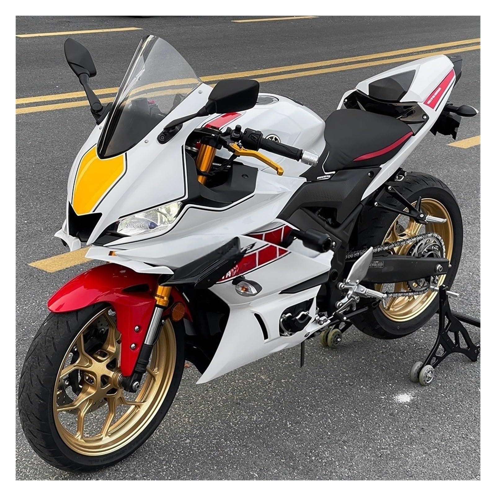 Set di cursori di protezione motore per Yam&aha YZF R3 R25 MT03 MT25 del telaio della carenatura protezione dello statore della cassa YZF-R3 2019-2023 Protezione Carter Motores