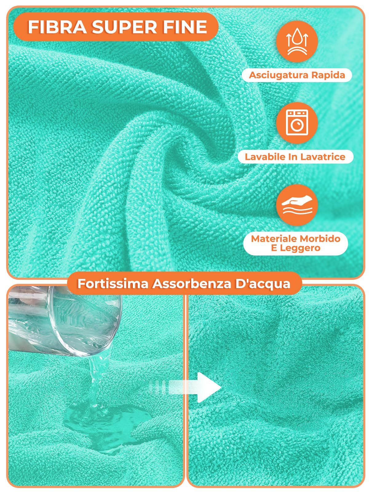 Accappatoio per Cani, Accappatoio per Cani Microfibra, Abbigliamento Asciugamano Morbida per Animali, Per Asciuga il Tuo Cane Dopo Aver Nuotato e Fatto il Bagno (Dinosauro blu, L)