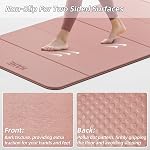Foldable Yoga Mat,74"Lx32"Wx1/3"Thick,Folding Exercise Mat,Non-slip Wide Pilates Mats for Home Workout/Travel, Portable Yoga Mat Thick for Yoga/Pilates/Camping/Floor Exercises