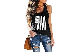 Patriotic American Flag Tank Top: A Stellar Choice for Women Celebrating the 4th of July