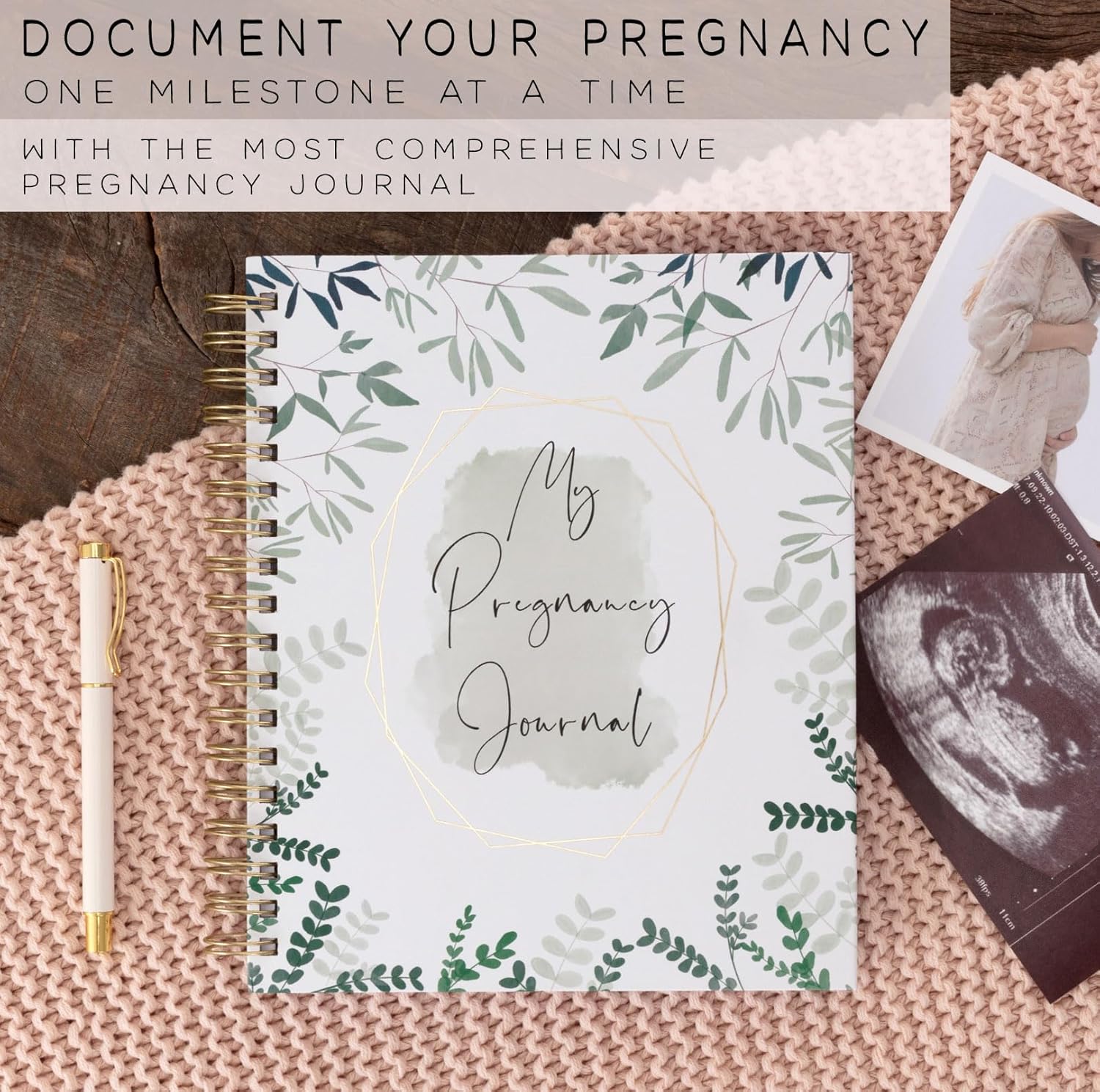 Pregnancy Journal for First Time Moms | Weekly Pregnancy Tracker & Baby Book | 200-Page Maternity Journal | Pregnancy Must Haves Keepsake Gift | Premium Hardcover Pregnancy Book for Expecting Moms - Image 2