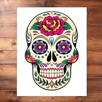メキシカンスカル ポスター メキシカンスカル ポスター Amazon.co.jp: Sense Canvas Skull