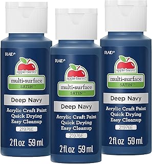 Apple Barrel Multi Surface Acrylic Paint, 2 oz, Deep Navy 2 Fl Oz- (Pack...