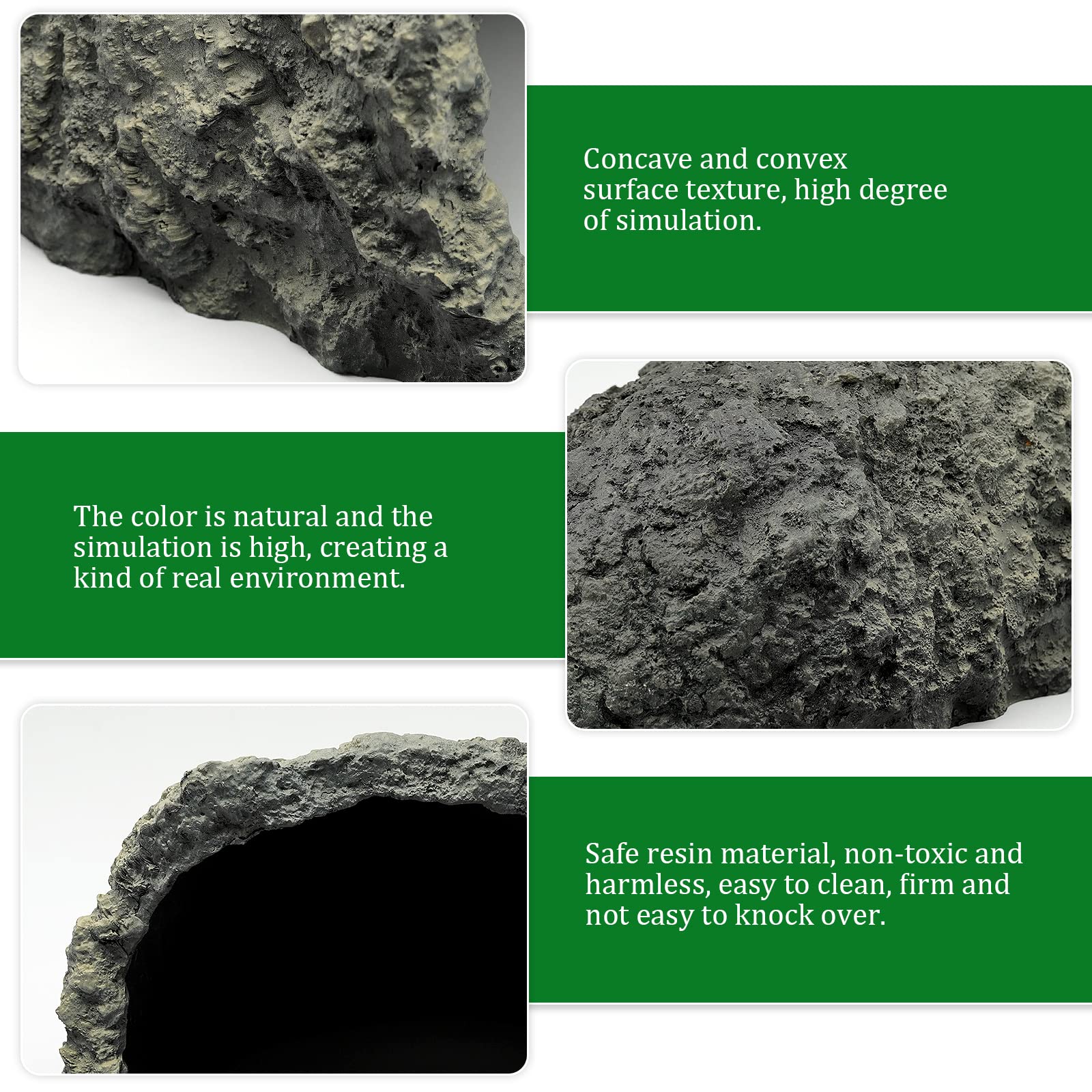 Reptile Roche Reptile Cachette Grotte Cachette Terrasse Habitat Petit LéZard Serpent Tortue Grenouille Amphibien Petite DéCoration