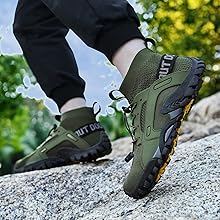 Zapatillas de Trekking Hombre Zapatillas Trail Running Antideslizantes Zapatos de Senderismo AL Aire Libre Botas de montaña para Mujer Deportes Zapatillas Correr Sneaker5