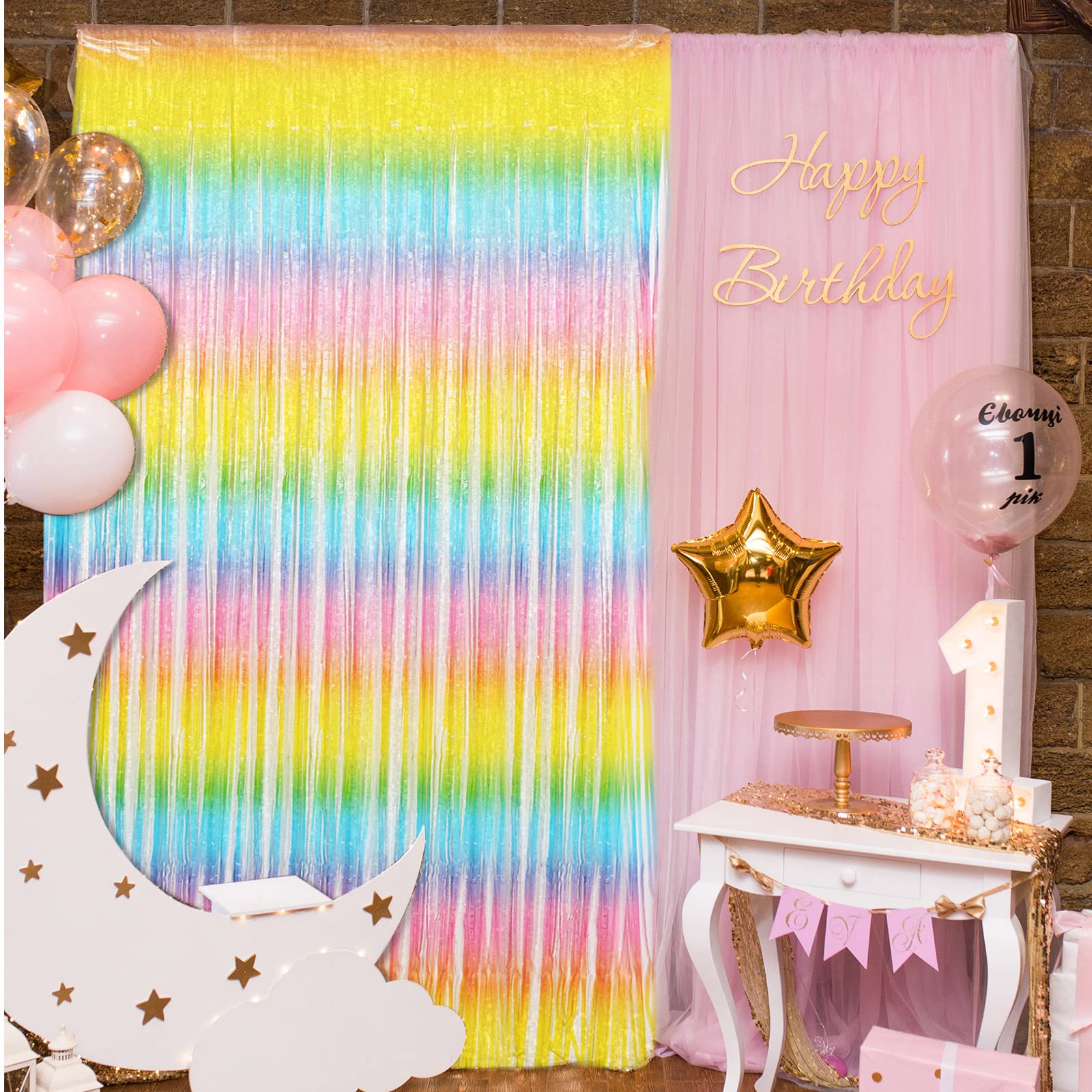 Gonne Per Tavolo In Orpello Rosa Chiaro - 2 Pezzi 29x108 Pollici, Per Decorazioni Feste E Matrimoni - Foto 9