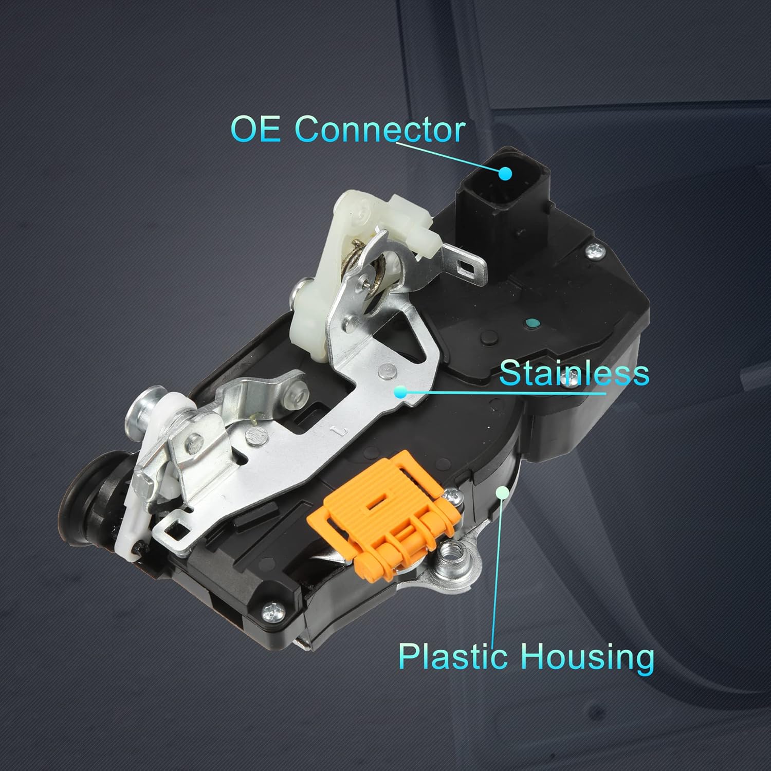 X AUTOHAUX Power Door Lock Actuator Motor Rear Left Side for Hummer H2 Sport Utility 2003-2007 15816390 Plastic Metal Black