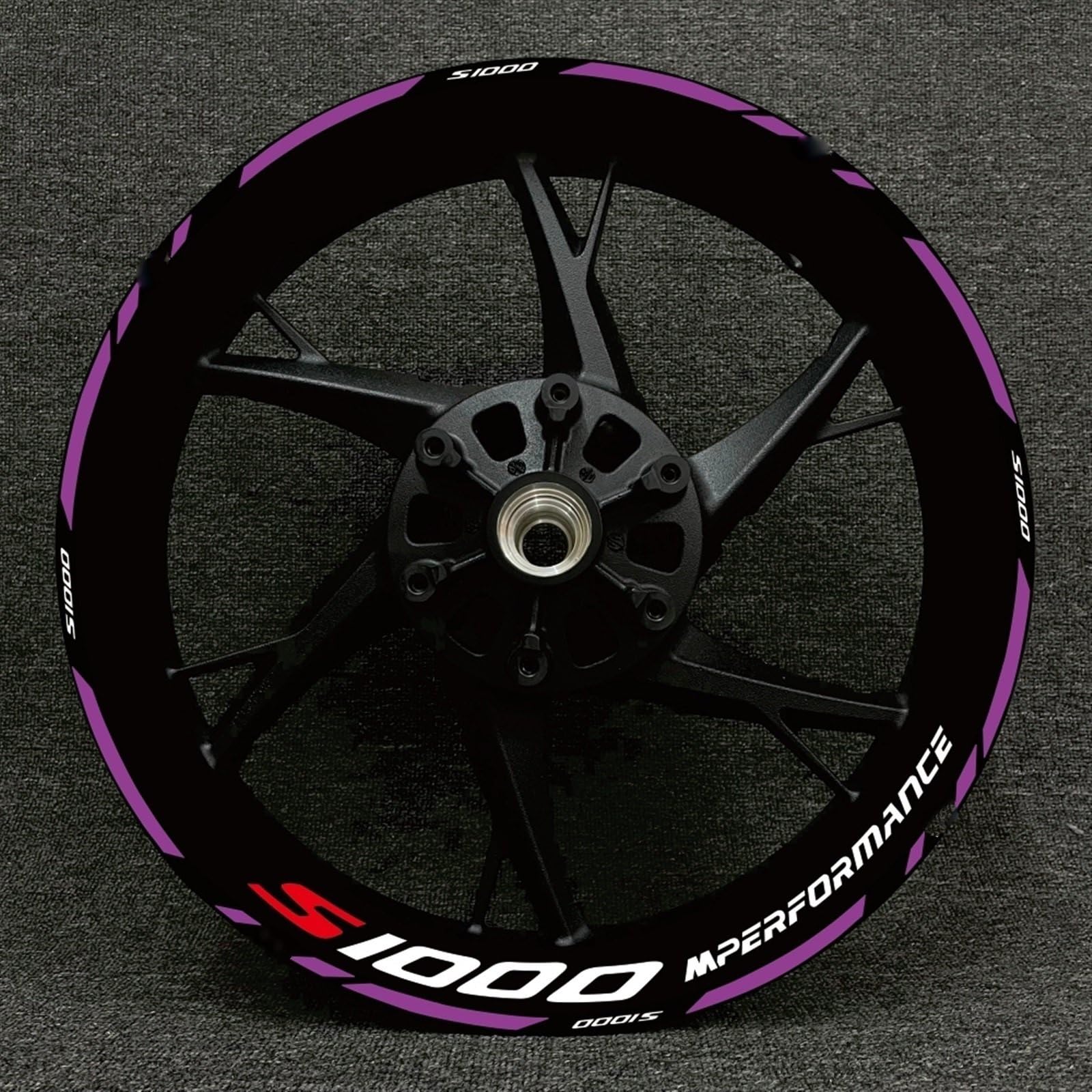 Motorcycle Wheel Sticker Rim Decal Hub Stripe Tape for BMW S1000XR S1000R 1000RR Motorbike(Color7)