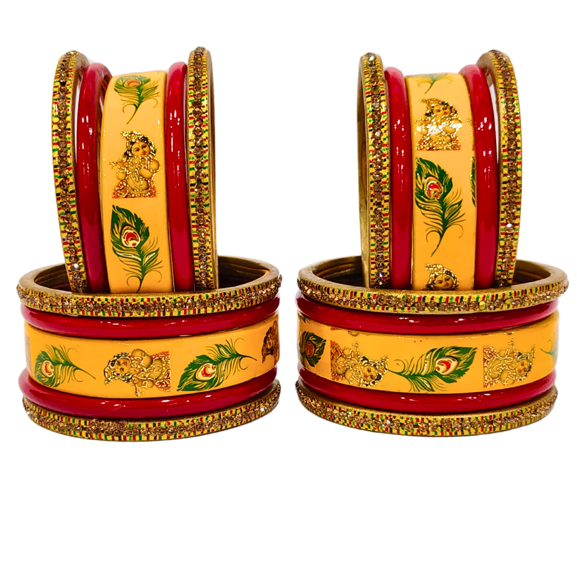 See full amazon price history chart for Lahthi Wala - Krishana Peakock Feather Printed Jaipuri Lakh Bangle Handmade Rajasthani Bangles for Women, Ethnic Wedding Set For Girls & Ladies, Gift For Wife(20 bangles) combo set 2.6 Lahthi Wala - Krishana Peakock Feather Printed Jaipuri Lakh Bangle Handmade Rajasthani Bangles for Women, Ethnic Wedding Set For Girls & Ladies, Gift For Wife(20 bangles) combo set 2.6 (B0D56Z4BC1) Amazon Price History, Amazon Price Tracker