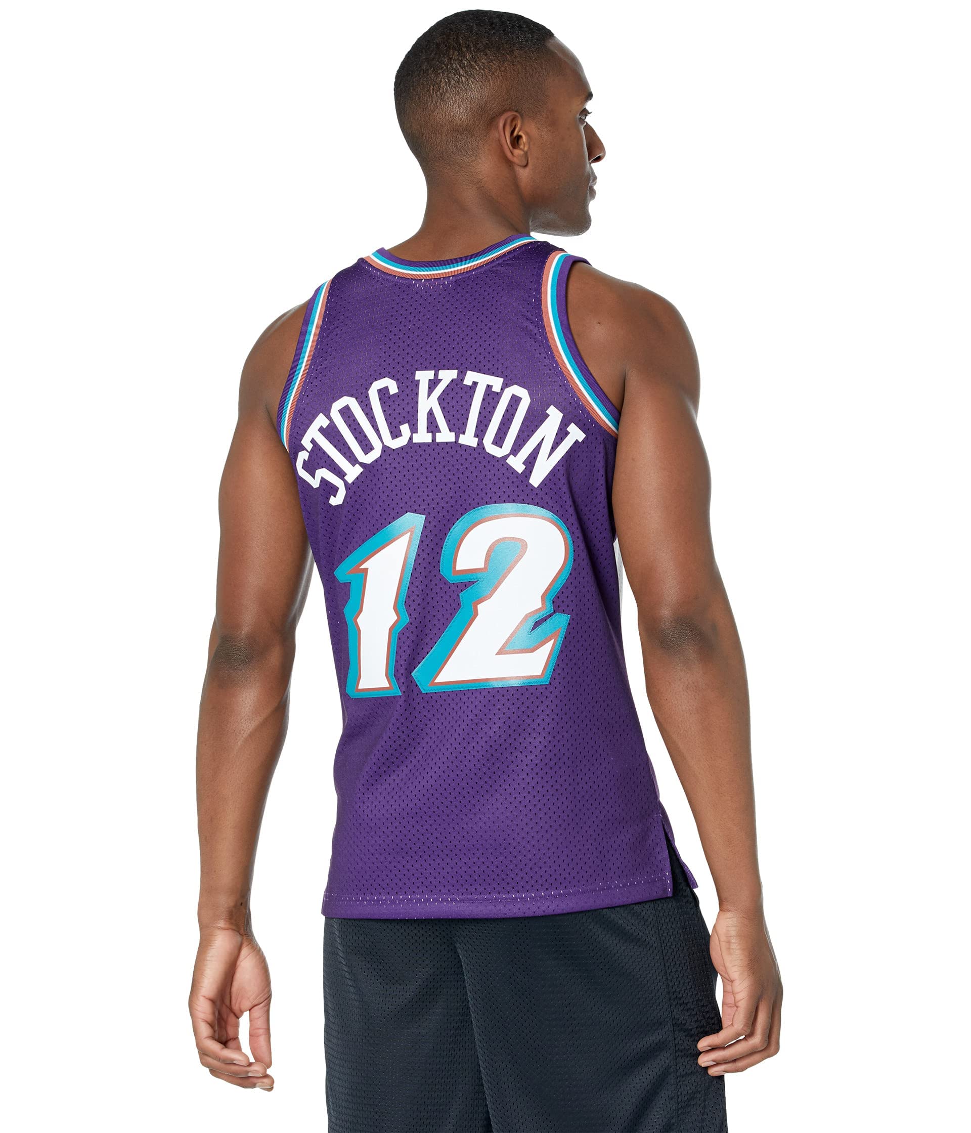 Mitchell and Ness Stockton Purple Jazz #12 Maglia Swingman (18217-UJAPURP96JST)