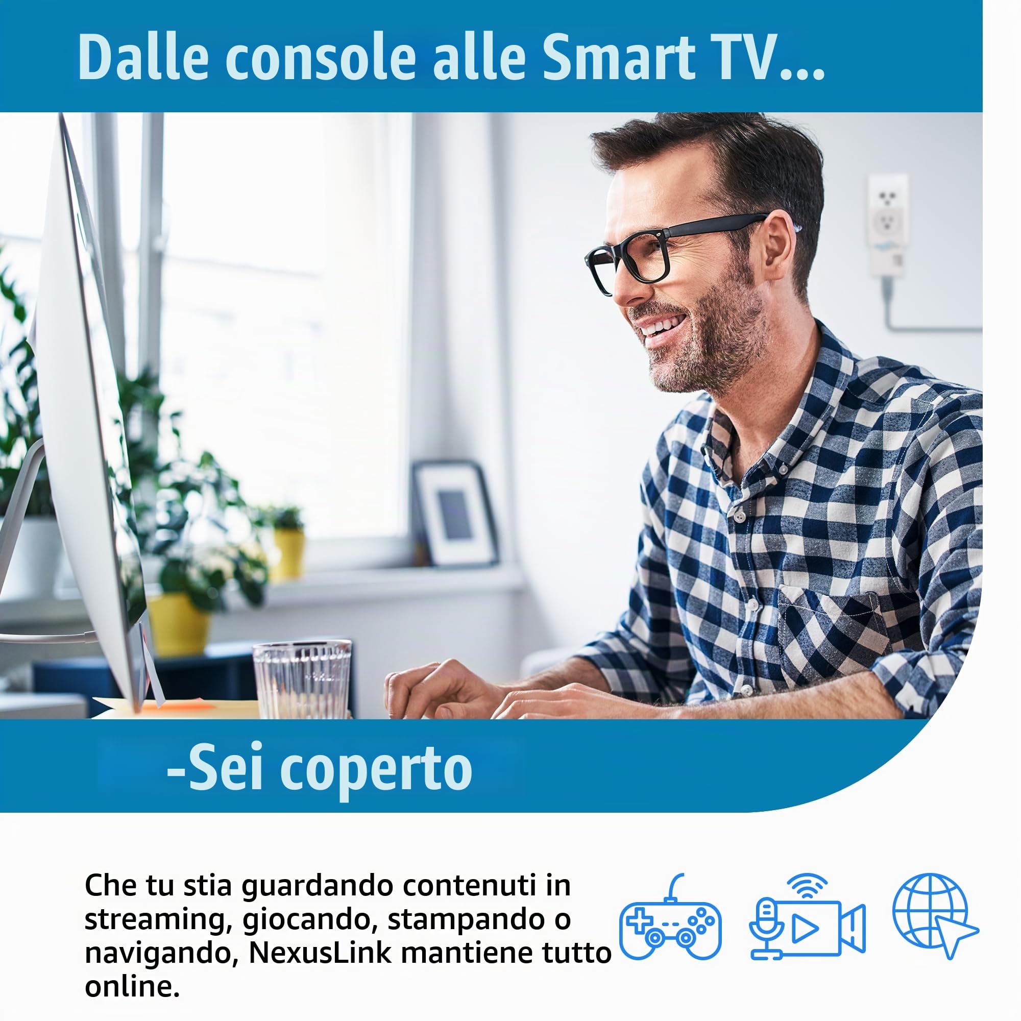 G.hn - Kit adattatore Ethernet su cavo coassiale, rete da 1,2 Gbps per cavo coassiale non utilizzato/scuro, connessione cablata sicura per giochi e streaming, facile installazione, non per