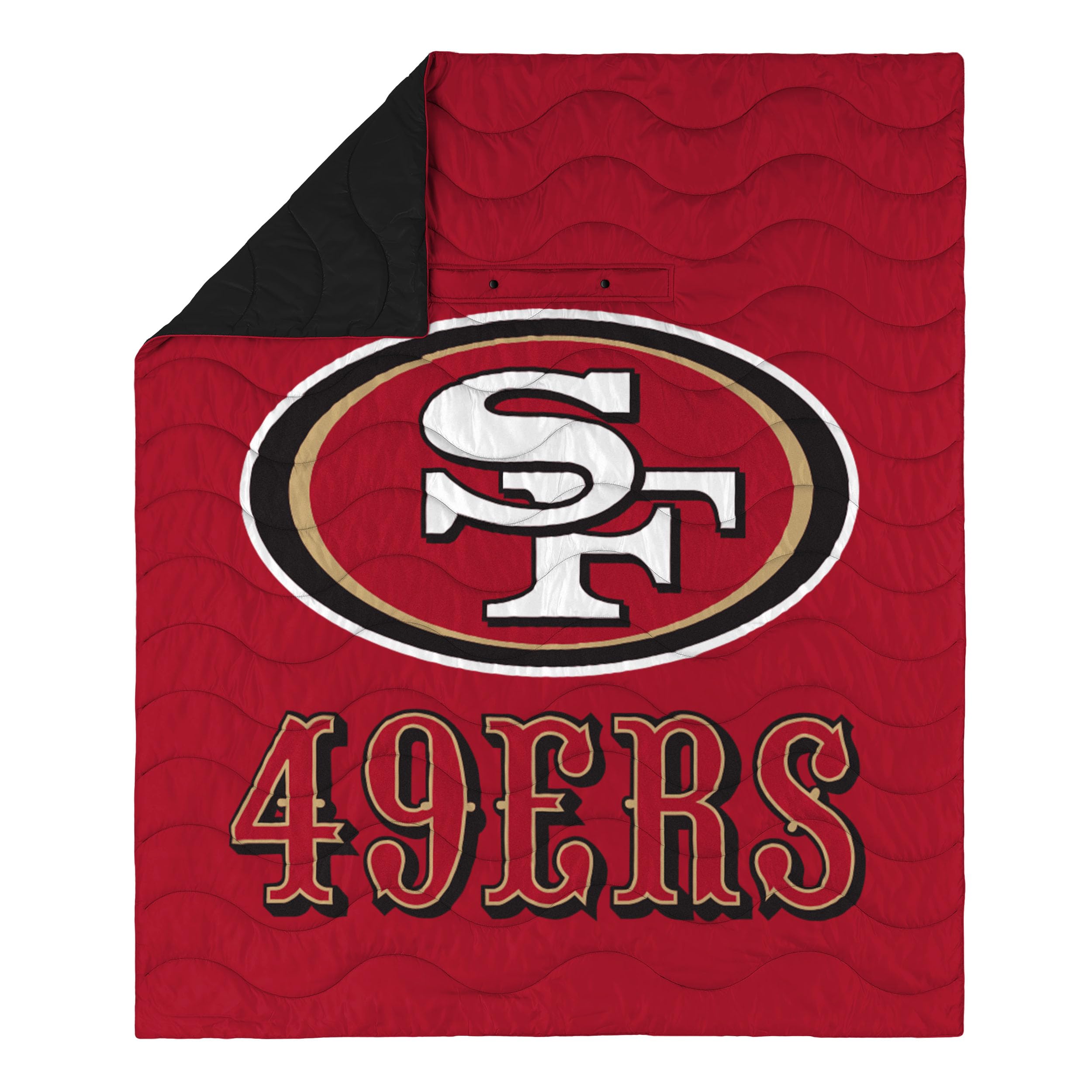 NFL San Francisco 49ers ブランケット Amazon.com: FOCO NFL Exclusive Wearable Outdoor Wordmark Big Logo