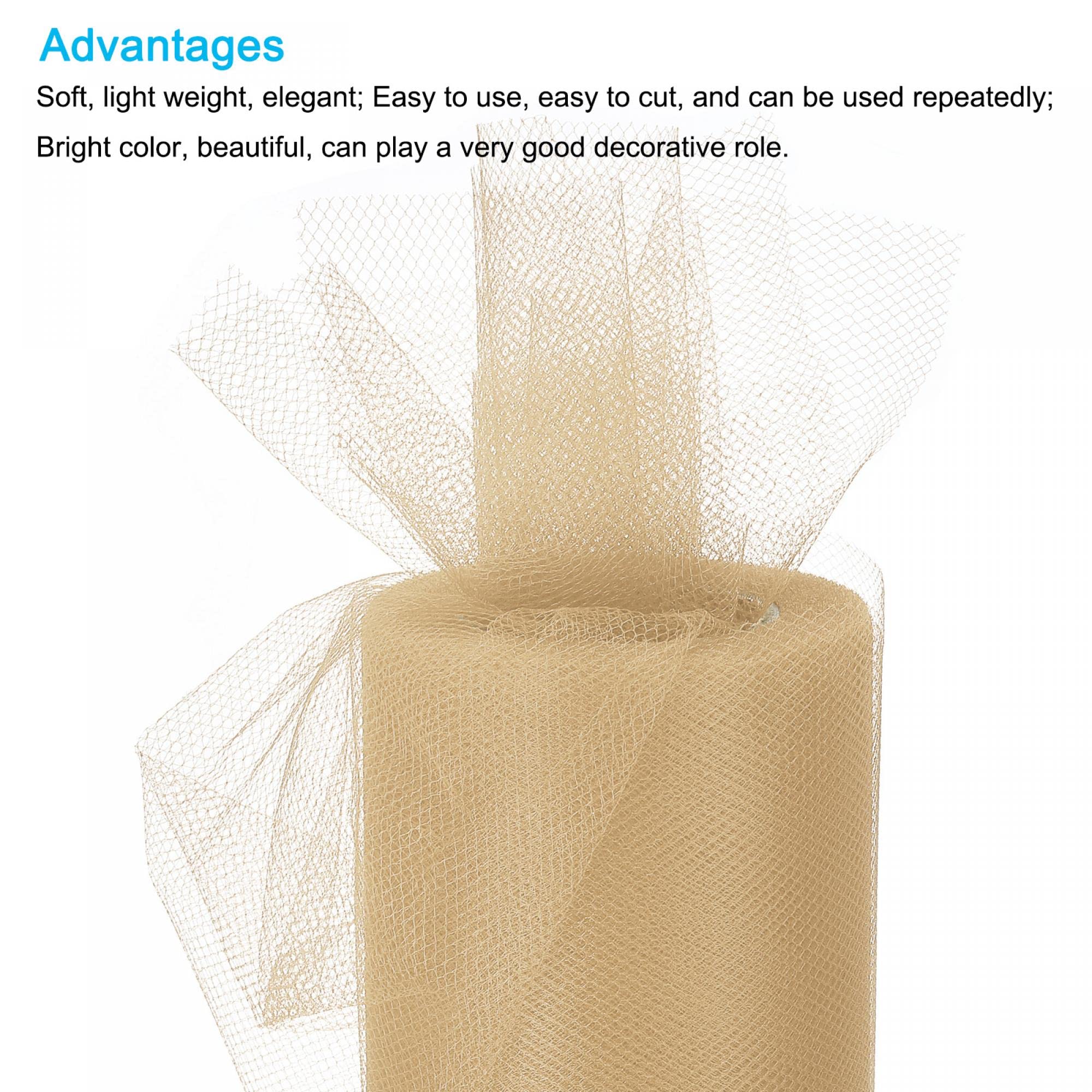 Sourcing Map Rouleaux De Ruban En Tulle - 15,2 Cm - 91,4 M