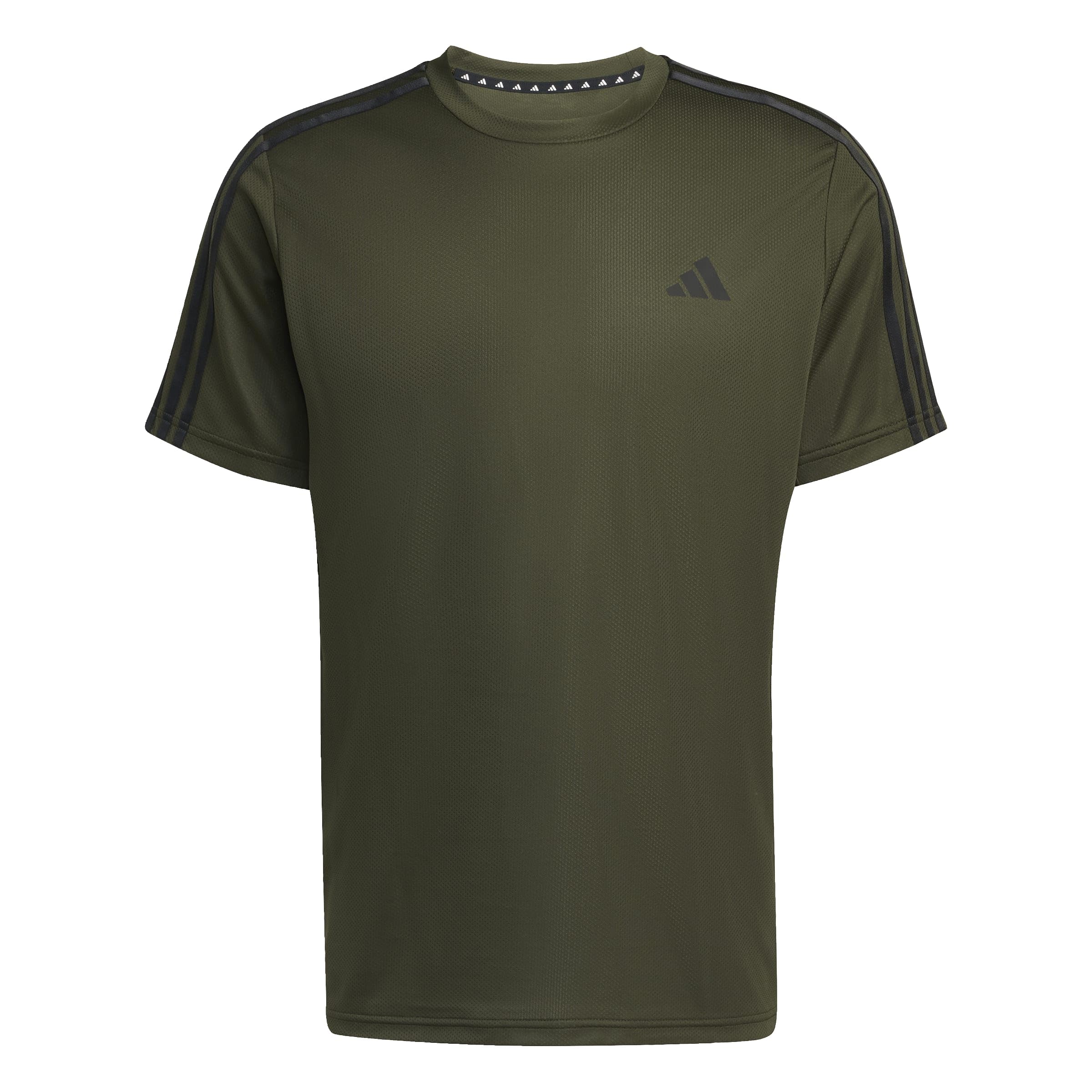 adidas Essentials - Camiseta de Manga Corta con 3 Rayas para Hombre (Paquete de 1)