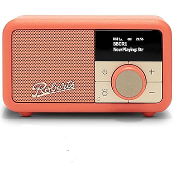 Roberts PETITE2 FM/DAB/DAB+ Portable Radio, Pop Orange