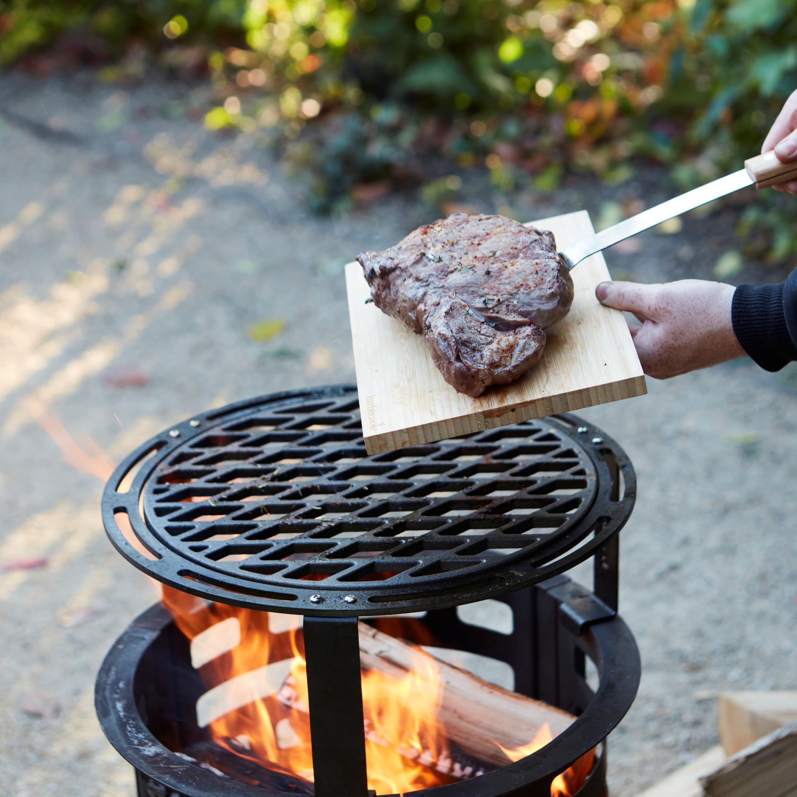 Barbecook Ruszt do grillowania 36 cm Dynamic Centre do otwartego grilla na drewno Nestor z żeliwa, akcesoria do grillowania